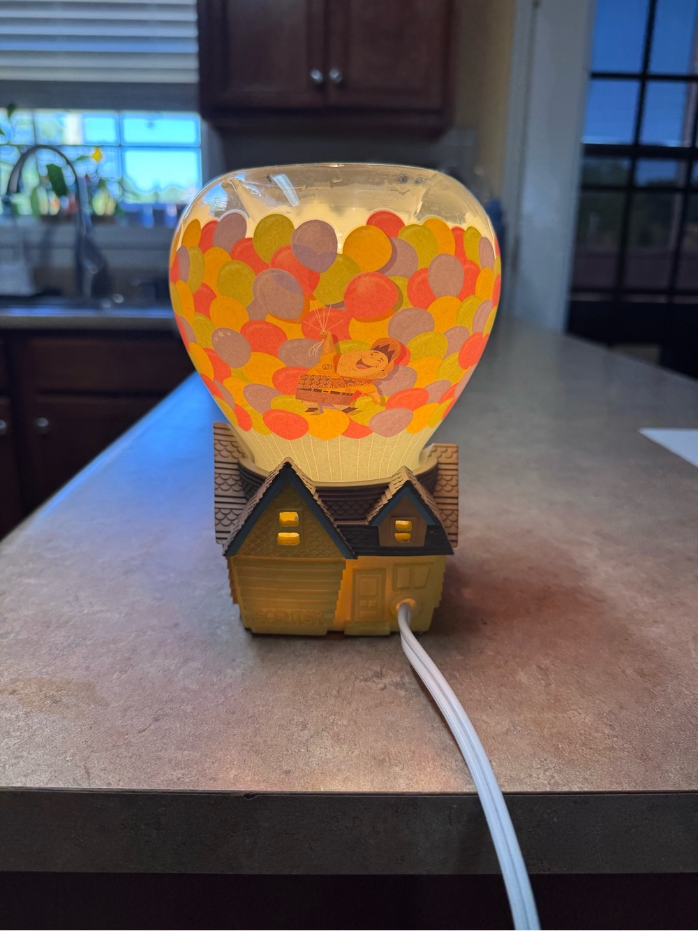 Up Balloon House Night Light - Yellow/Bright Multi-color